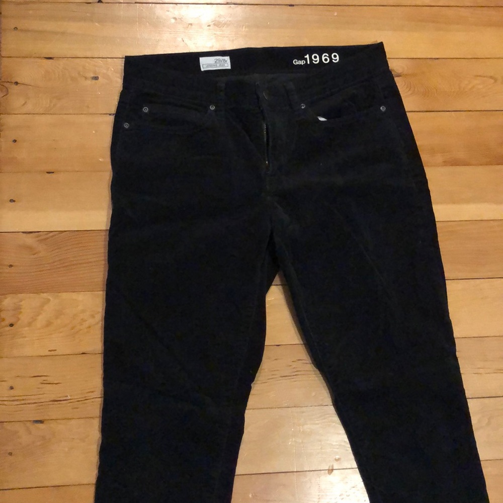 Corduroy high rise skinny pants